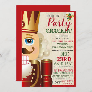 Invitation N'IMPORTE QUEL ÂGE - Nutcracker Anniversaire Invit