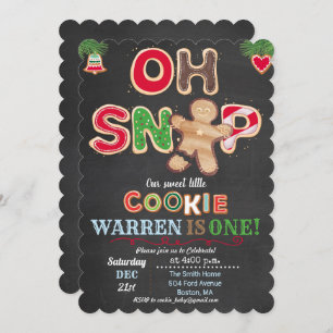 Invitation N'IMPORTE QUEL ÂGE - Oh Snap Gingerbread Invitatio