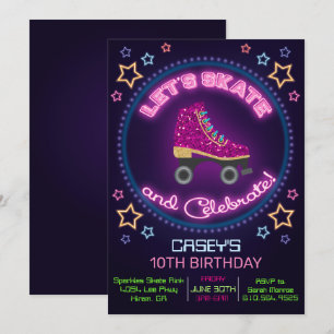Invitation N'IMPORTE QUEL ÂGE - Patinage à rouleaux Invitatio