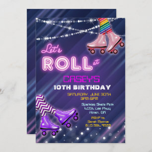 Invitation N'IMPORTE QUEL ÂGE - Patinage à rouleaux Invitatio