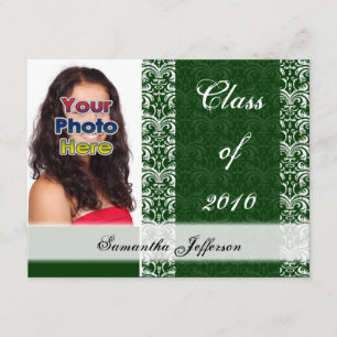 Invitation N'importe quelle année~ Damask Lace Photo Diplôme 