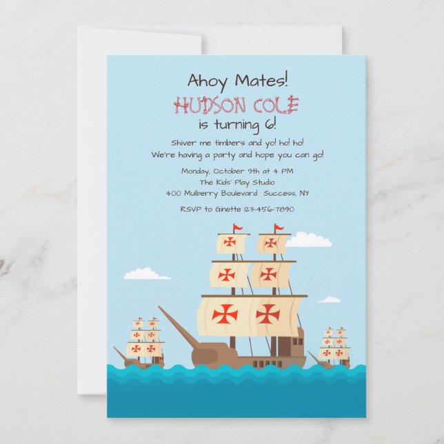 Invitation Niña, Pita et Père Noël Maria (Devant)