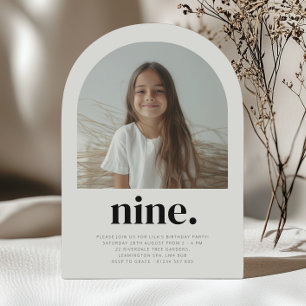 Invitation Nine Arch Photo Anniversaire