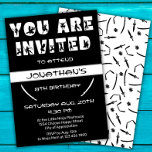 Invitation Ninja moderne Kid Warrior Silhouette fête d'annive<br><div class="desc">Créez une fête d'anniversaire mémorable et amusante pour les enfants cool ninja dans votre vie. Cette invitation de fête d'anniversaire facilement personnalisable fait partie d'un ensemble d'accessoires de fête d'anniversaire assortis. Vous pouvez organiser la meilleure fête d'anniversaire à thème ninja pour votre petit amateur d'arts martiaux. Ajoutez simplement vos propres...</div>