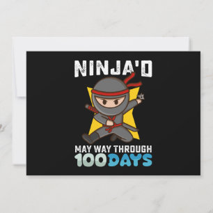 Invitation Ninja'd May Way through 100 Days of School