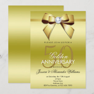 Invitation Noce de ruban 50 ans de mariage