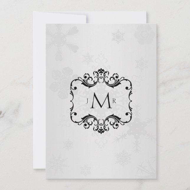 Invitation Noces d'anniversaire de mariage Winter Wonderland (Devant)