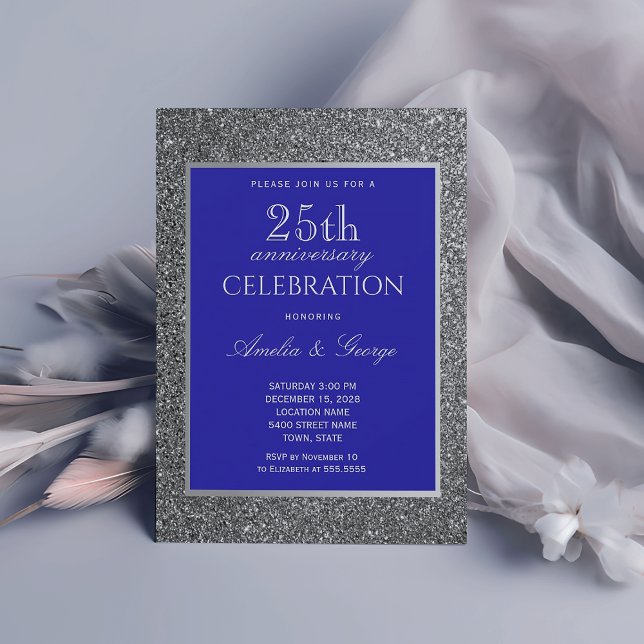 Invitation Noces d'argent de 25 ans de mariage (Créateur téléchargé)