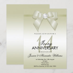 Invitation Noces de dentelle 14e anniversaire de mariage