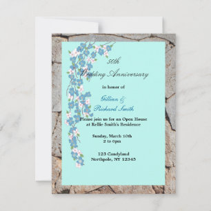 Invitation Noces de porcelaine de Blossoms
