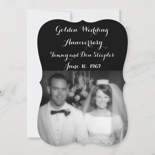 Invitation Noces d'or (Devant)