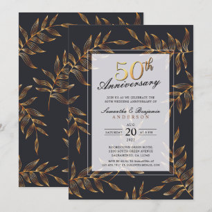 Invitation Noces d'or 50 ans de mariage