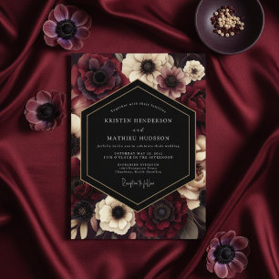 Invitation Noces Fleurie Nocturne de Bourgogne