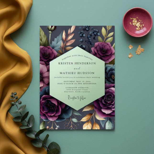 Invitation Noces Maussades à la Fleur de Prunier (Créateur téléchargé)