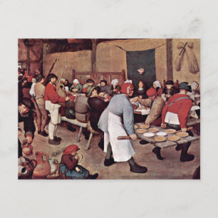 Invitation Noces paysannes de Bruegel l'Ancien Pieter