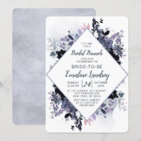 Nocturne Floral Chic Diamond Bridal Brunch Douche