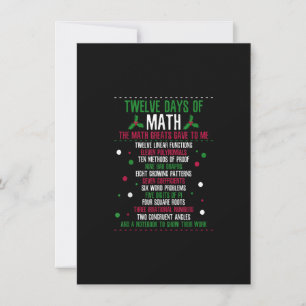 Invitation Noël 12jours de mathématiques