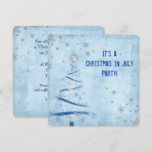 Invitation Noël à la fête de juillet