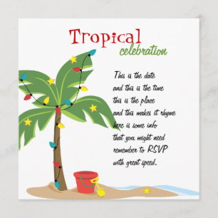 Invitation Noël à la plage