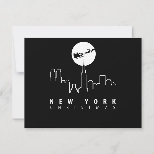 Invitation Noël à New York City (Devant)