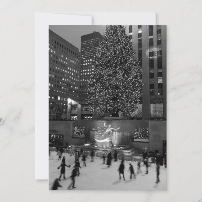 Invitation Noël à Rockefeller | Vide (Devant)