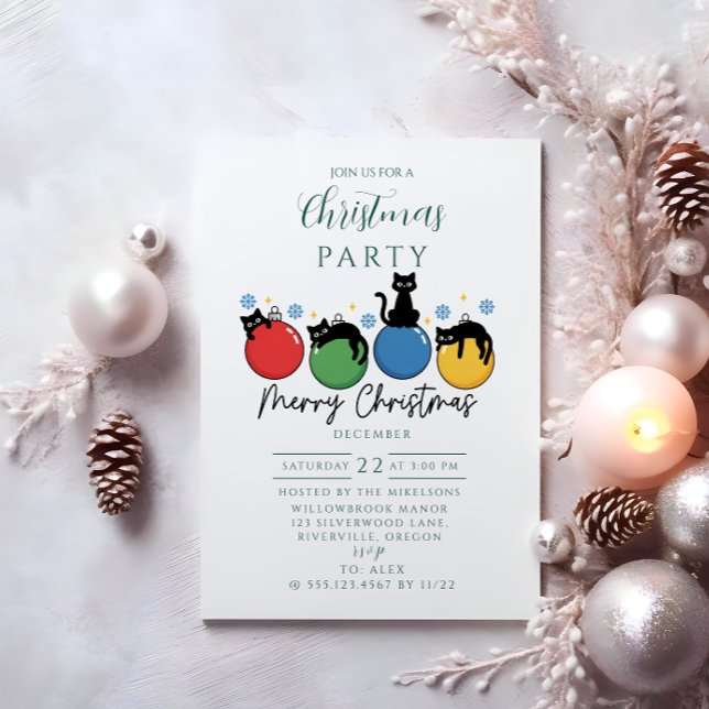 Invitation Noël au Chat Noir (Créateur téléchargé)