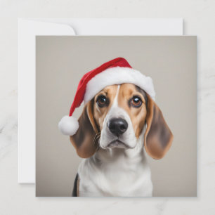 Invitation Noël beagle