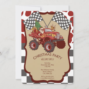 Invitation Noël Bigfoot Truck