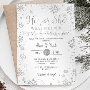 Invitation Noël blanc Il ou Elle Fête de la Révélation de gen