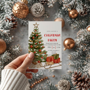 Invitation Noël Bright Fête Noël Bake