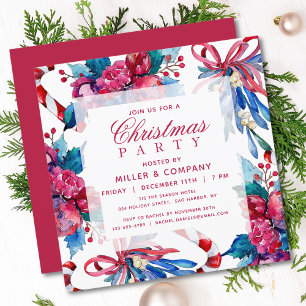 Invitation Noël Chic Fête de Noël d'entreprise