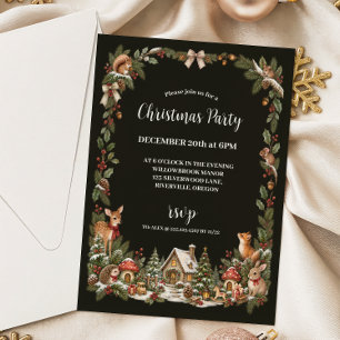 Invitation Noël Conte de Fées Bois Fantastique