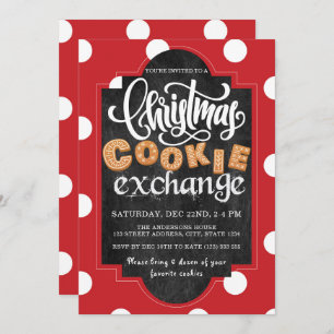 Invitation Noël Cookie Exchange Party
