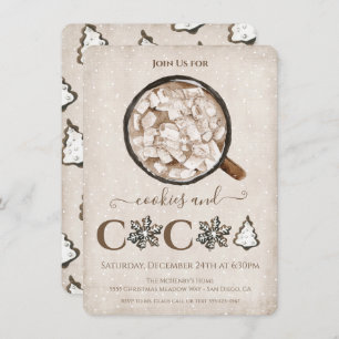 Invitation Noël Cookies et Fête du cacao