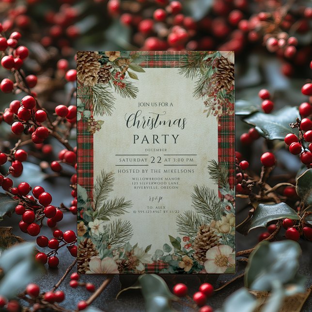 Invitation Noël dans un cottage douillet (Créateur téléchargé)