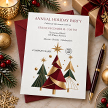 Noël de fête d'entreprise géométrique moderne