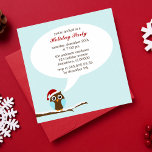 Invitation Noël de la Chouette des Fêtes<br><div class="desc">Invitations de Noël.</div>