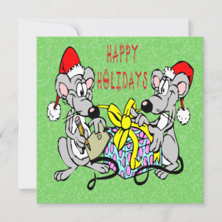Invitation Noël de Noël de souris