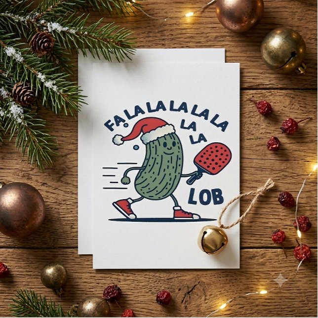 Invitation Noël de pickleball (Créateur téléchargé)