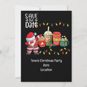 Invitation Noël de tennis avec le Père Noël La plupart du tem