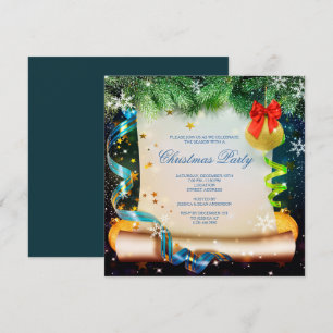 Invitation Noël décoratif classique