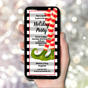 Invitation Noël des Jambes d'elfes