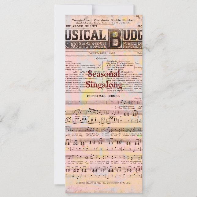 Invitation Noël du budget musical (Devant)