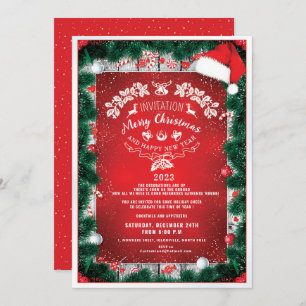 Invitation Noël élégant et élégant