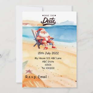 Invitation Noël en juillet avec SANTA CLAUS Enregistrer la da