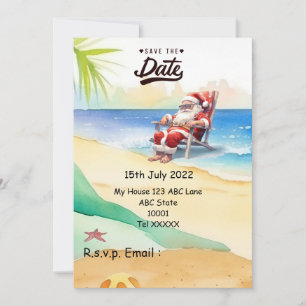 Invitation Noël en juillet avec SANTA CLAUS Enregistrer la da