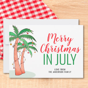 Invitation Noël en juillet Fête d'été