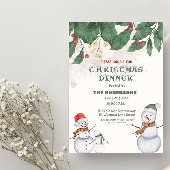 Invitation Noël familial des motoneiges (Créateur téléchargé)
