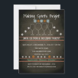 Invitation Noël Fête Black Chalkboard Fête de snowflack<br><div class="desc">C'est la belle carte d'invitation de Noël Fête Noire Chalkboard Fête de Fête de Fête de Neige Fête de famille.</div>