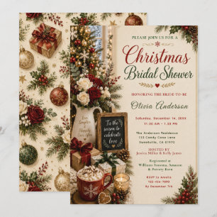 Invitation Noël Fête de Mariage